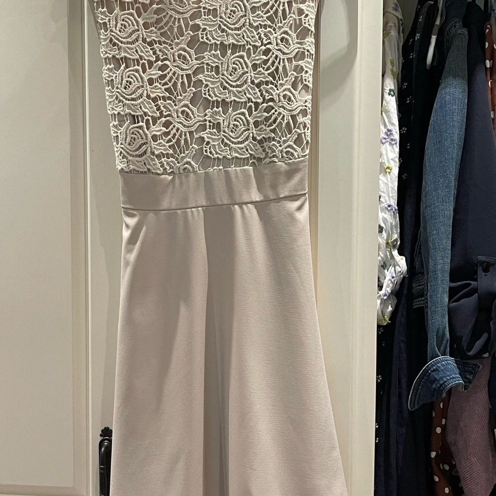 Darling Cream Lace Midi Dress